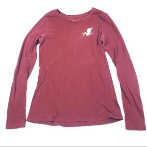 Dove Burgundy Long Sleeve 100% Cotton Shirt, by Old Navy, S